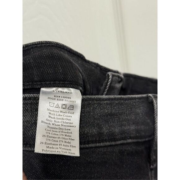 Everlane high rise authentic stretch skinny jeans 27 - Picture 4 of 6